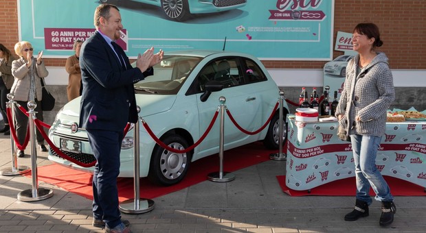 Cliente di Spinea vince la prima Fiat 500 per il concorso dei 60 anni Pam