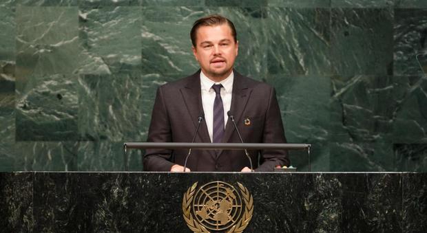 Leonardo DiCaprio interviene all'assemblea Onu