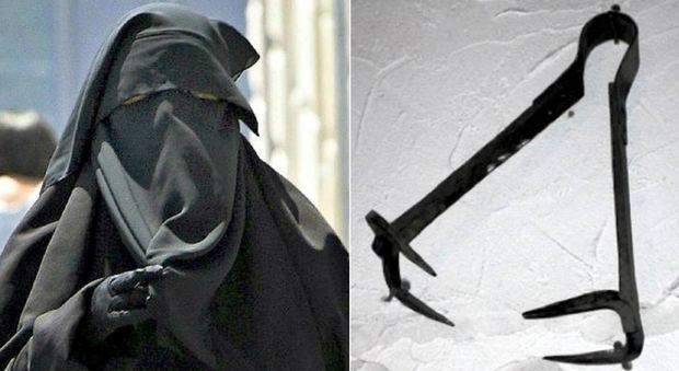 Isis, non indossa i guanti: donna seviziata con uno strumento di tortura medievale