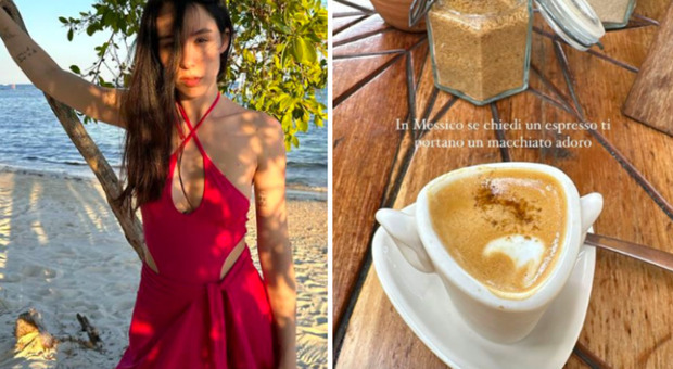 Aurora Ramazzotti in Messico: «Ecco cosa ti portano se chiedi un espresso». La "sorpresa" a colazione