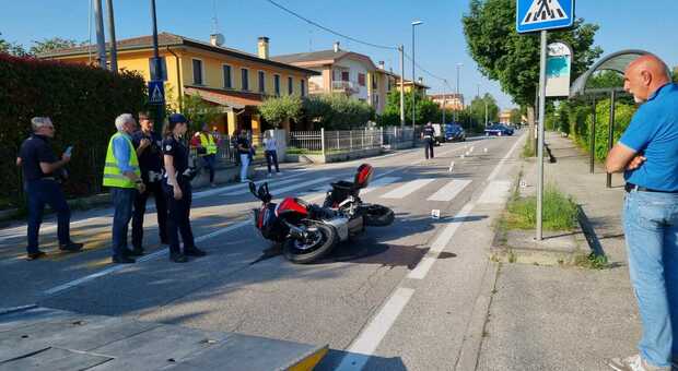 L'incidente di oggi a Treviso, la Ducati dopo lo schianto