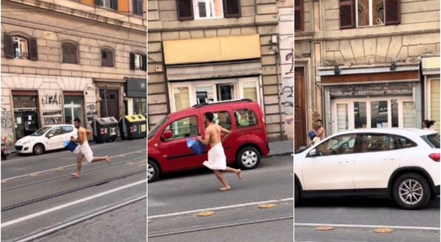 Tradimento "scoperto" a Roma? Un ragazzo scappa quasi completamente nudo e urla: «Sei una p...»