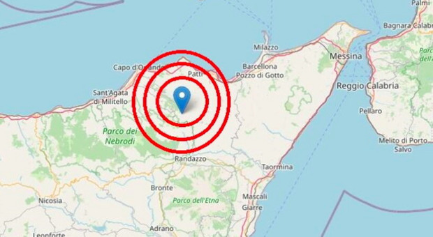 Terremoto oggi in Sicilia, scossa di magnitudo 3.7 in provincia di Messina: la terra ha tremato quattro volte
