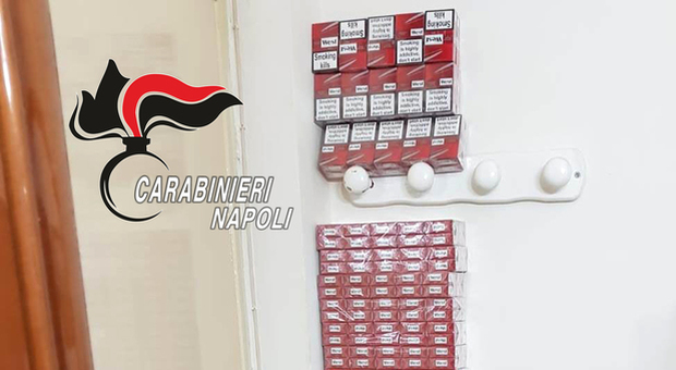 Napoli, 27 chili di sigarette di contrabbando nascosti in uno «stanzino segreto»