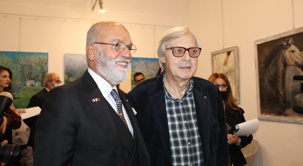 Successo per la collettiva "L'Accento sull'arte" inaugurata a Roma da Vittorio Sgarbi