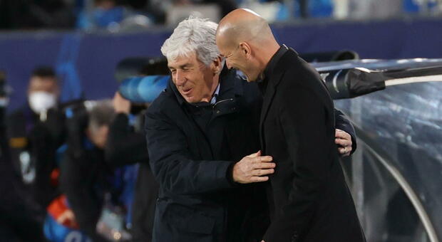 Gasperini: «Regalati due gol»; Zidane: «Il Real ha meritato»