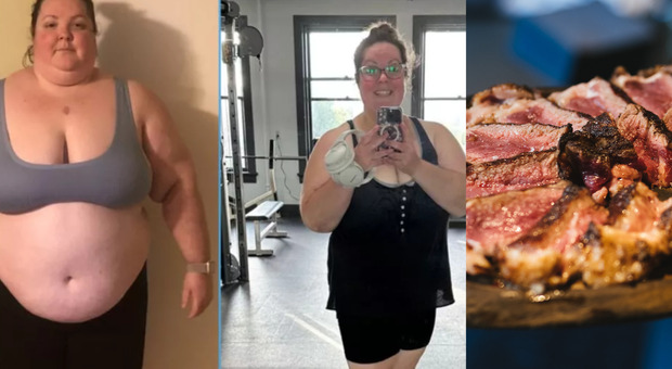 Dieta carnivora, 32enne perde 55 chili in 12 mesi: «Nessuna indicazione sulle quantità e sono sempre sazia»