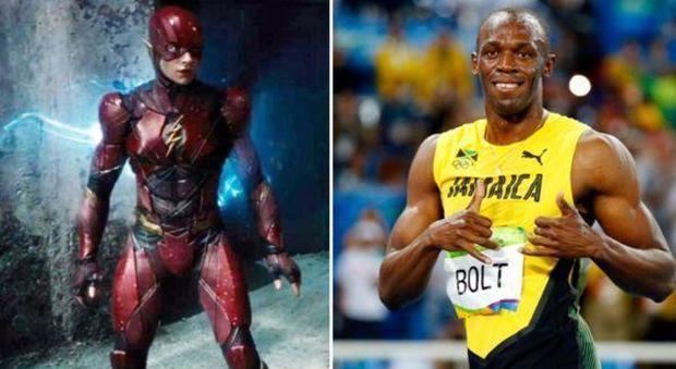 Il personaggio di Flash e Usain Bolt