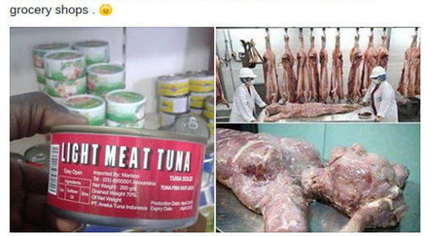 La presunta carne umana macinata in Cina
