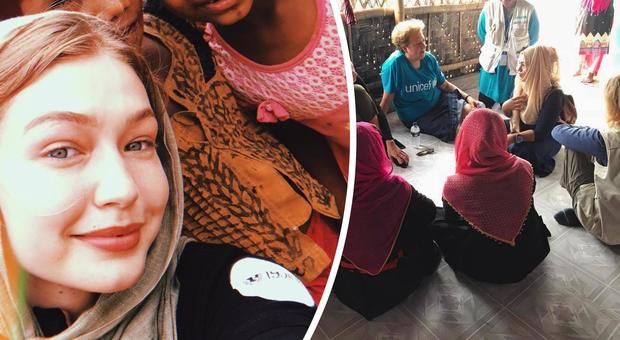 Gigi Hadid testimonial Unicef, la visita al campo di rifugiati: ecco dove