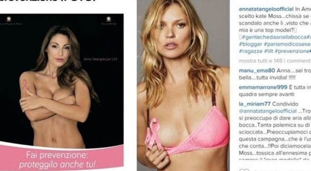 Anna Tatangelo e la campagna a seno nudo: "Negli USA nessuna polemica per Kate Moss"