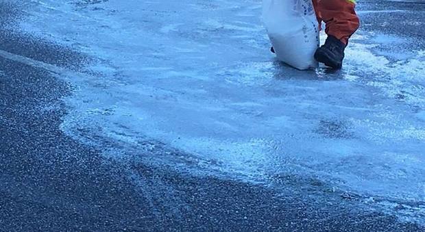 Frosinone, allerta per neve e ghiaccio a Ferentino: task force e scorte di sale