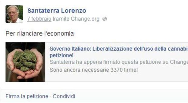 La pagina Facebook di Lorenzo Santaterra