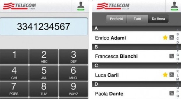 L'app di Telecom "Telefono di casa"