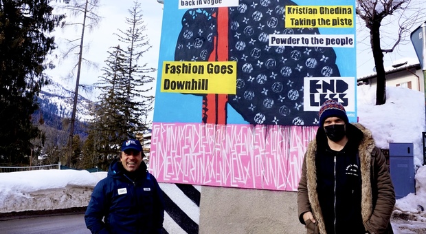 Cancellato il murales di Endless a Cortina per i Mondiali di Sci 2021: tutta colpa della burocrazia