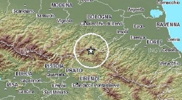 Scossa di magnitudo 3.9 a Castel Fiorentino: molta gente in strada