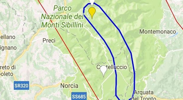Terremoto nel Centro Italia, forte scossa a Ussita