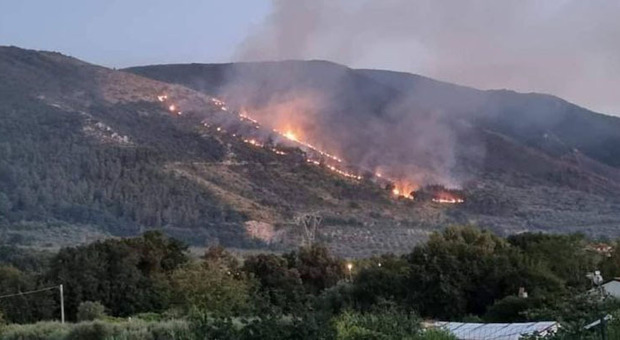 Incendi sul Monte Massico: tante segnalazioni sul presunto piromane
