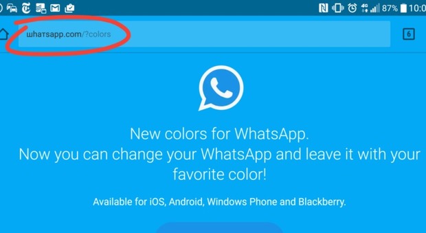 "Clicca per ottenere WhatsApp a colori", ma è una truffa. Ecco come difendersi