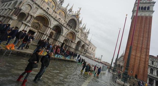 Maltempo, Venezia per domani prevista acqua alta: marea a 145 centimetri