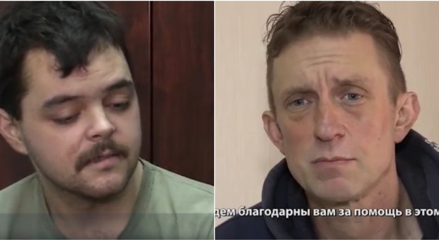 Shaun Pinner e Aiden Aslin, i due prigionieri britannici mostrati dalla tv russa che hanno chiesto di essere scambiati con Medvedchuk