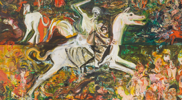 Al Museo e Real Bosco di Capodimonte la tela «The Triumph of Death» di Cecily Brown
