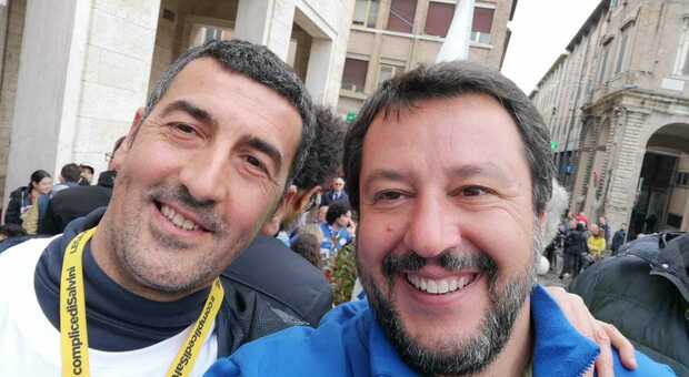 Giovanni Dallasta con Matteo Salvini