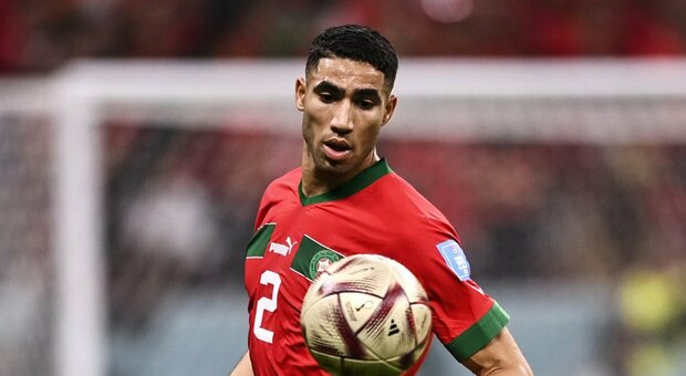 Achraf Hakimi, marocchino, gioca nel Psg e nella Nazionale del suo Paese