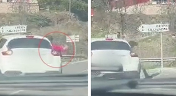 Bambino si sporge dal finestrino dell'auto in corsa e precipita in superstrada: il video dell'incidente. «Non era sul seggiolino»