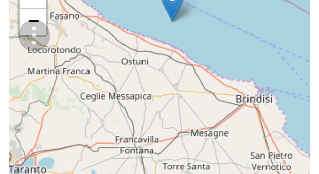 Scossa di terremoto dopo mezzanotte: trema il Salento, epicentro in Adriatico