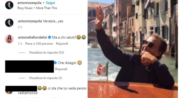 Antonella Fiordelisi contro Antonio Zequila a Venezia: «Ma chi saluti?»