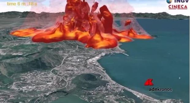 L'eruzione dei Campi Flegrei, ecco la video simulazione