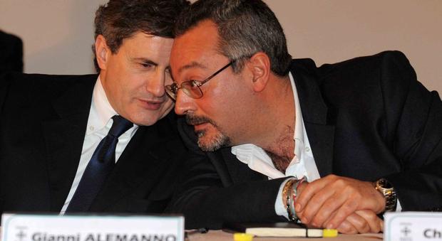 Gianni Alemanno e Chicco Costini