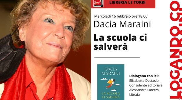 La scuola ci salverà, domani Dacia Maraini presenta il suo nuovo libro alla libreria Le Torri di Roma