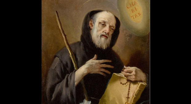 Giambattista Tiepolo, "San Francesco di Paola con in mano un rosario, un libro e un bastone" (foto di archivio)