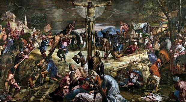 Tintoretto, restauro per la Crocifissione alla Scuola Grande di San Rocco. Un lavoro che durerà due anni