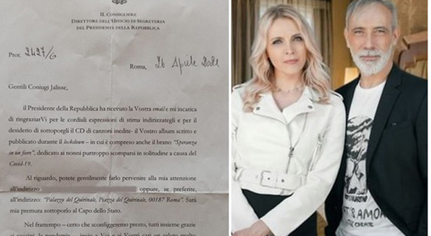 La lettera pubblicata dai Jalisse con la risposta del Presidente, Sergio Mattarella (Instagram)