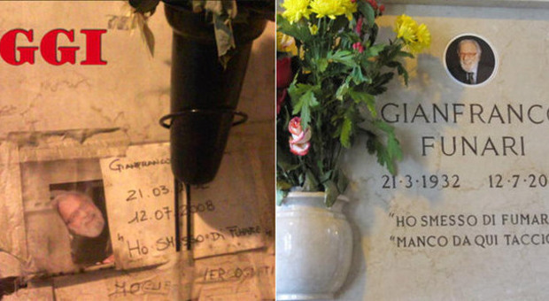 La tomba di Funari: le foto prima e dopo pubblicate su "Oggi"