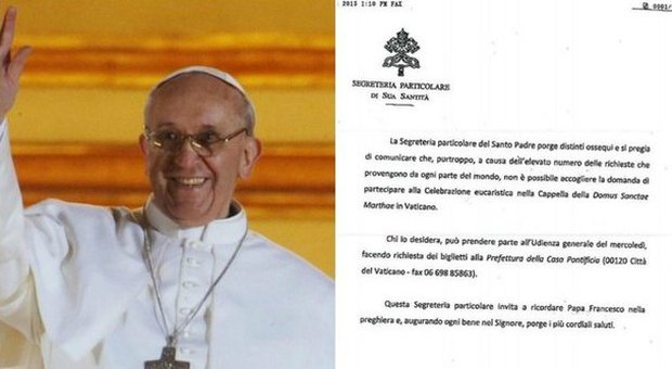 Vaticano, troppe richieste per la messa il Papa dirama una circolare per dirottare la folla