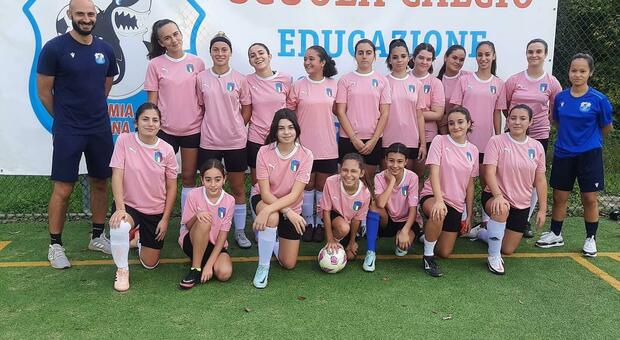 Le ragazze dell'Accademia Sabina calcio a5
