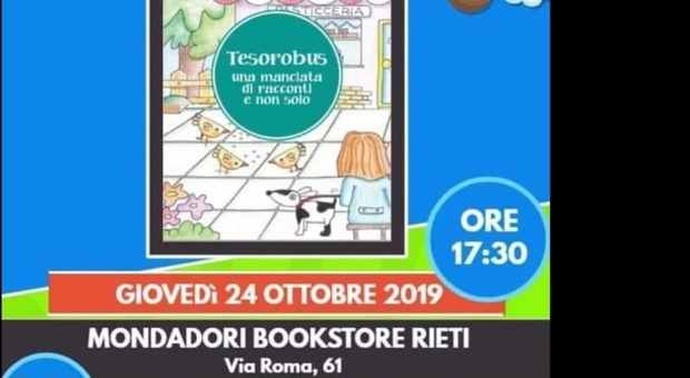 Rieti, Tesorobus, racconti su misura per lettori in erba presentati al Mondadori Store