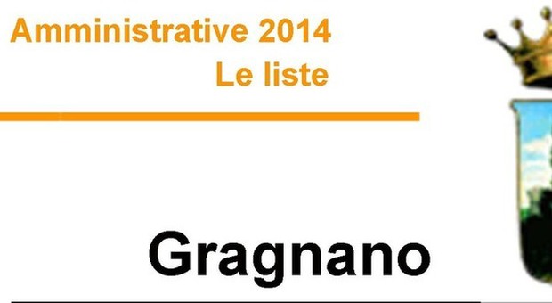 ​​​​​​​​​​​​Amministrative 2014 - Le liste GRAGNANO