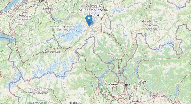 Terremoto di 3.7 tra Svizzera e Italia, «sentito dalla popolazione nel Verbano, Cusio, Ossola»