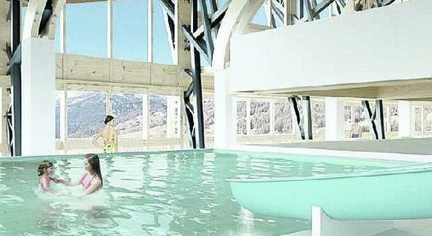 Come sarà la piscina di Guargnè nei disegni progettuali
