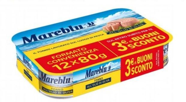 Tonno "Mareblu" ritirato dai supermercati. «Problema nella confezione»