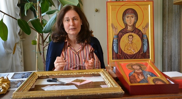 Marina Litvine, l'iconografa russa che vive in Friuli