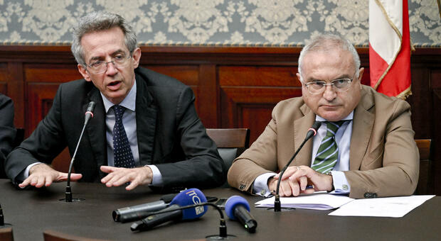 sindaco di Napoli Gaetano Manfredi con il prefetto di Napoli Claudio Palomba