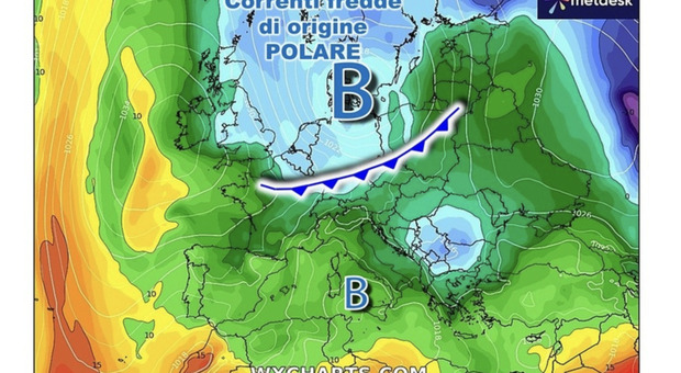  crollo delle temperature e piogge torrenziali. Ecco quando e dove