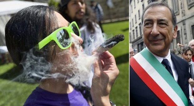 Milano, Sala segnala i manifesti pro-marijuana: «Messaggio pericoloso»