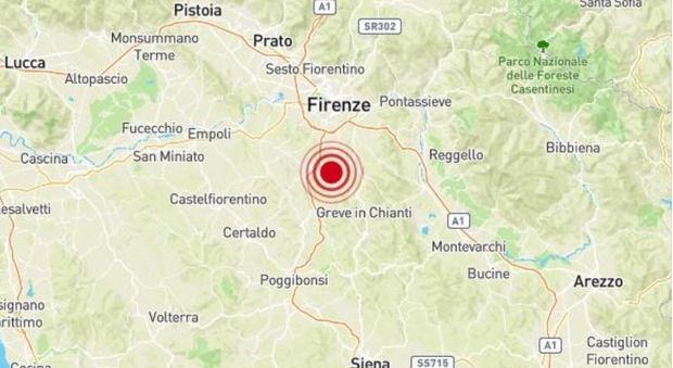 Terremoto a Firenze, nuova scossa ieri sera (3.4). Sisma avvertito da Siena a Pistoia
